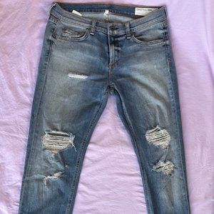 Rag & Bone CARTER Slim Fit Indigo Authentic Stretch Jean